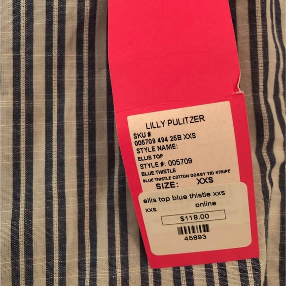 Lilly Pulitzer Ellis top XXS - NWT - Picture 3 of 3